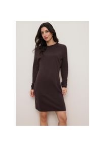 Tamaris, Damen, Strickkleid &raquo;mit figurumspielender Passform&laquo; l&auml;ssiges Mini-Kleid aus Viskosemischung, braun, 40 - N-Gr, Langarm und Raglan&auml;rmel, 