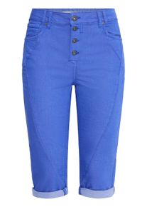 Stoffhose Pulz Jeans "Damen Casual Hose PZROSITA", Damen, Gr. 46, N-Gr, blau (dazzling blau), Obermaterial: 65% Baumwolle CO. 32% Polyester PES. 3% Elasthan EL., Hosen Stoffhose