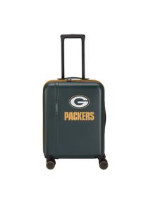 Trolley Travelite "Travelite x NFL Koffer Hartschale", Damen, Gr. B/H/T: 40cm x 55cm x 20cm 36 l, gr&uuml;n (gr&uuml;n bay packers), ABS, Koffer Trolley, Unisex Koffer, TSA-Schloss, 4 Doppelrollen, offizielles NFL-Teamdesign