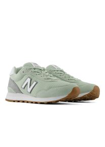 Sneaker New Balance "515", Damen, Gr. 38, gr&uuml;n (silber moss, nb 103 wei&szlig;), Leder, Textil, Schuhe Sneaker