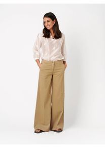 Loose-fit-Jeans Toni "Jenny Wide", Damen, Gr. 38, Lang, braun (light braun 733), Denim/Jeans, Obermaterial: 79% Baumwolle CO. 11% Polyester PES. 8% Lyocell CLY. 2% Elasthan EL., unifarben, slim fit normal, Jeans Loose-fit-Jeans, mit sehr weitem Bein