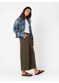 Culotte Toni "Luisa Culotte", Damen, Gr. 38, Lang, gr&uuml;n (khaki 067), Stoff, Obermaterial: 100% Lyocell CLY., unifarben, regular fit 7/8-L&auml;nge, Hosen Culotte, mit G&uuml;rtel und Bundfalten