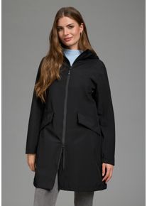 Funktionsjacke Polarino, Damen, Gr. 36, schwarz, Web, Obermaterial: 100% Polyester. Futter: 100% Polyester, unifarben, figurumspielend Po-bedeckend, mit innenliegendem Gummizug, Jacken Funktionsjacke, leicht & flexibel, f&uuml;r Regenwetter geeignet, wasserdicht, atmungsaktiv