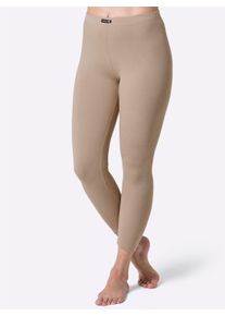 w&auml;schepur Damen Leggings in beige ,Gr&ouml;&szlig;e 40/42, Witt, 65% Polyester, 30% Viskose, 5% Elasthan