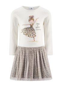 Sommerkleid happy girls "M&auml;dchenkleid", M&auml;dchen, Gr. 110, EURO-Gr&ouml;&szlig;en, beige (ecru), Stoff, 100% Baumwolle, normal, Kleider Sommerkleid