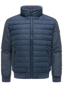 Regenjacke STONE HARBOUR "Regenjacke Eliaam XX", Herren, Gr. XL, blau (night sky blau), Obermaterial: 60% Polyester PES. 40% Polyurethan PU. Obermaterial: Futter: 100% Polyester PES. 100% Polyester PES., gerade h&uuml;ftbedeckend, &Auml;rmel ohne &Auml;rmelschlitz Rippstrickb&uuml;ndchen, Jacken Regenjacke, Herren Steppjacke mit glatten &Auml;rmeln