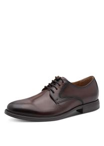 Schn&uuml;rschuh Tamaris, Herren, Gr. 42, braun (mokka), Rindsleder, clean, gl&auml;nzend, Schuhe Schn&uuml;rschuh, Festtagsschuh, Anzugschuh mit Ortholite-Technologie, f&uuml;r Herren