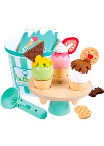 Kaufladensortiment HAPE "Eiscreme-Set", bunt, Kaufladensortimente, Kinder, Holz, Kunststoff, Papier, Kaufladensortiment