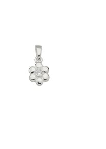 Kettenanh&auml;nger Firetti "Schmuck Geschenk Silber 925 Halsschmuck Anh&auml;nger Blume", silber (silberfarben, kristallwei&szlig;, kristallwei&szlig;), Schmuckanh&auml;nger, Damen, Silber 925 (Sterlingsilber), 0,64 g, Kettenanh&auml;nger, mit Zirkonia (synth.)