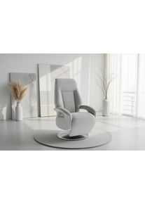 Sit & More TV-Sessel SIT & MORE "Enjoy", silber, B:74cm H:113cm T:77cm, 100% Polyester, Sessel, TV-Sessel, in Gr&ouml;sse S, oder M, oder L, wahlweise mit Motor und Aufstehhilfe