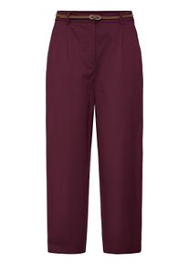 Stoffhose B.Young "Damen Casual BYDAYS", Damen, Gr. 36, N-Gr, rot (port royale), Obermaterial: 98% Baumwolle CO. 2% Elasthan EL., Hosen Stoffhose