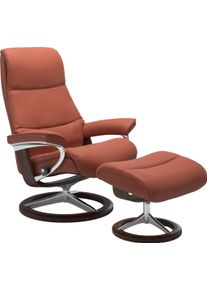 Relaxsessel stressless "View", rot (henna paloma), B:78cm H:108cm T:78cm, Leder BATICK: BATICK ist ein leicht korrigiertes, durchgef&auml;rbtes und genarbtes M&ouml;belleder, bei dem die meisten Unebenheiten und Spuren in der Regel entfernt wurden.;Leder PALOMA: PALOMA ist ein durchgef&auml;rbtes Semianilin-M&ouml;belleder mit nat&uuml;rlicher Narbung.;ROHLEDER Stoff Q2 FARON: Ein fester zuverl&auml;ssiger Boucl&eacute; mit einem str