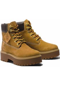Schn&uuml;rboots Timberland "STONE STREET6 INCH LACE UP WATERPROOF BOOT", Damen, Gr. 41, gelb (wheat), Leder, Synthetik, Schuhe Schn&uuml;rboots, Winterstiefel, Schn&uuml;rstiefel, Winterschuhe, wasserdicht