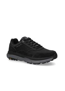 Schn&uuml;rschuh Camel Active, Herren, Gr. 43, schwarz, Leder, Schuhe Schn&uuml;rschuh, Outdoorschuh, Halbschuh mit Profilsohle