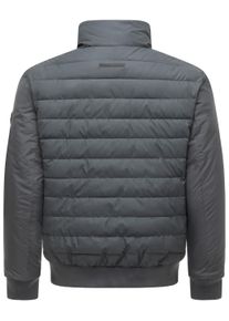 Regenjacke STONE HARBOUR "Regenjacke Eliaam XX", Herren, Gr. M, grau (anthrazit), Obermaterial: 60% Polyester PES. 40% Polyurethan PU. Obermaterial: Futter: 100% Polyester PES. 100% Polyester PES., gerade h&uuml;ftbedeckend, &Auml;rmel ohne &Auml;rmelschlitz Rippstrickb&uuml;ndchen, Jacken Regenjacke, Herren Steppjacke mit glatten &Auml;rmeln