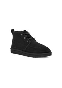 UGG Australia Schn&uuml;rboots UGG "M NEUMEL MOC", Herren, Gr. 14 (48,5), schwarz, Veloursleder, unifarben, Schuhe Schn&uuml;rboots, Winterboots mit Ziern&auml;hten und seitlicher Logopr&auml;gung