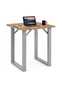 Bartisch Vcm "Holz Bartisch Stehtisch Tisch Tresen Xona 80x50 cm", braun (silber, honig, eiche), B:80cm T:50cm, Tische, Bartisch