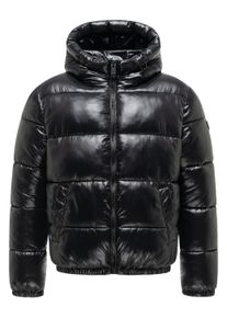 Outdoorjacke STONE HARBOUR "Outdoorjacke Tanioos XX", Herren, Gr. L, schwarz, Obermaterial: 100% Nylon NY. Obermaterial: Futter: 100% Polyester PES. 100% Polyester PES., gerade h&uuml;ftlang, &Auml;rmel ohne &Auml;rmelschlitz elastischer Bund, Jacken Outdoorjacke, Warme Herren Steppjacke mit verstellbarer Kapuze