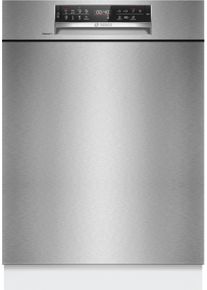 Bosch Unterbaugeschirrsp&uuml;ler "SMU6ECS18E", Energieeffizienz: A, grau (geb&uuml;rsteter stahl), B:59,8cm H:81,5cm T:57,3cm, Geschirrsp&uuml;ler, Optimiertes Trocknen durch automatische T&uuml;r&ouml;ffnung und extrem leise, Unterbaugeschirrsp&uuml;ler