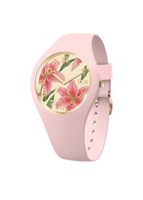 Ice Watch Quarzuhr ICE-WATCH "ICE flower", rosa, Armbanduhren, Damen, Quarzuhr, Armbanduhr, Damenuhr, Silikonarmband, analog