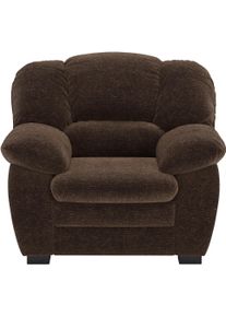 Sessel COTTA "Casino, B.110 cm, bis 120 kg belastbar", chocolate, B:110cm H:88cm T:92cm, 100% Polyester, Sessel, Sessel, Polstergarnitur, auch als Set erh&auml;ltlich