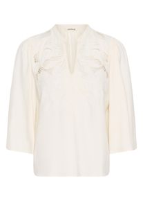 Langarmbluse Soaked in Luxury "Damen Bluse langarm SLLantana", Damen, Gr. S, wei&szlig; (whisper wei&szlig;), Obermaterial: 100% Viskose CV., Blusen Langarmbluse