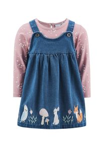 Sommerkleid happy girls "M&auml;dchenkleid", M&auml;dchen, Gr. 80, EURO-Gr&ouml;&szlig;en, jeans blau, Stoff, 100% Baumwolle, normal, Kleider Sommerkleid