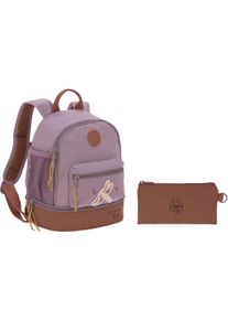 L&auml;ssig Kinderrucksack L&Auml;SSIG "Adventure, Dragonfly, Mini Backpack", M&auml;dchen, Gr. B/H/T: 25cm x 27cm x 16cm, lila (light lila), Polyester, Rucks&auml;cke Kinderrucksack, PETA-approved vegan