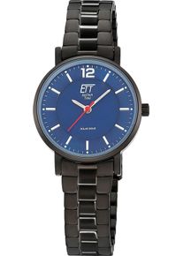 Solaruhr ETT, schwarz, Armbanduhren, Damen, Solaruhr, Armbanduhr, Damenuhr, Partneruhr, Edelstahlarmband