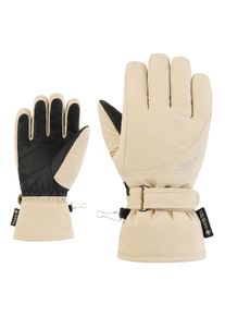 Skihandschuhe Ziener "LALEA-Z GORE‑TEX PrimaLoft M&Auml;DCHEN", Damen, Gr. 6, soft taupe, Materialmix, Handschuhe Skihandschuhe, wasserdicht, winddicht, atmungsaktiv, extra warm durch PrimaLoft