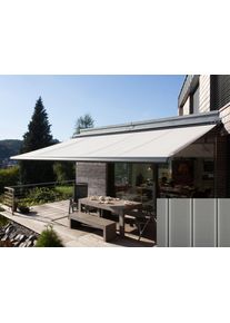 Kassettenmarkise Wismar "Classic S-Compact", grau (grau, schwarz), B:450cm, Polyacryl, Markisen, Kassettenmarkise, Breite: 450 cm, Ausfall: 300 cm