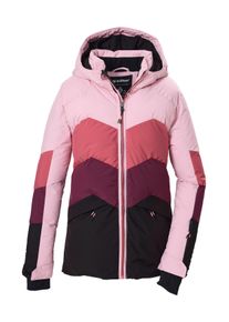 Skijacke Killtec "KSW 195 GRLS SKI JCKT", M&auml;dchen, Gr. 176, rosa (ros&eacute;), Obermaterial: 100% Polyester.Futter: 100% Polyester.F&uuml;llung: 100% Polyester, Jacken Skijacke, Winddichte, wasserabweisende Kinder-Ski-Steppjacke mit Schneefang