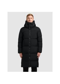 Khujo, Herren, Steppjacke &raquo;DASH2&laquo; mit Kapuze mit wasserabweisender PU-Beschichtung, BLACK, L, Die wattierte, hoch schlie&szlig;ende Kapuze mit elastischem 
