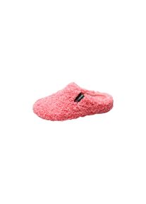 Pantoffel VERBENAS, Damen, Gr. 41, pink (orange), Textil, unifarben, Schuhe Pantoffel, Hausschuh, Homeslipper, Clog in kuscheliger Optik