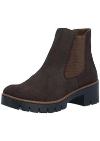 Stiefel Rieker "Stiefelette", Damen, Gr. 40, braun, Obermaterial: 50% Rindsleder Leather cow. 50% Lammleder LEL., Schuhe Stiefel