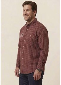 Karohemd MAN'S WORLD PLUS "im l&auml;ssigen Freizeit-Look mit modernem Charakter", Herren, Gr. 3XL, N-Gr, rot, Popeline, Obermaterial: 100% Baumwolle, kariert, regular fit normal, 2-Knopf-Manschette, Hemden Karohemd, Komfortabel geschnitten und vielseitig kombinierbar