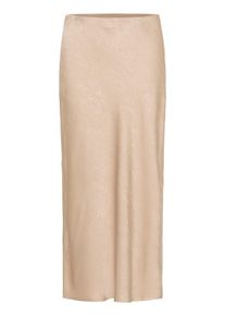 Midirock Kaffe "Damen Rock KAmolly", Damen, Gr. 44, beige (feather grau cc), Obermaterial: 100% Polyester PES., R&ouml;cke Midirock