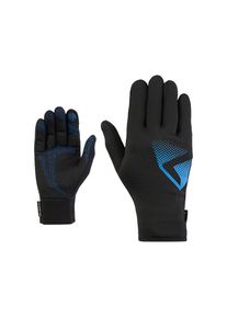 Ziener, Unisex, Fahrradhandschuhe &raquo;LICKOSO-Z TOUCH JUNIOR&laquo; weich, w&auml;rmend, atmungsaktiv, TOUCH-Funktion, black.cobalt blue, 7, Warmer 