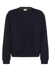Sweatshirt Saint Tropez "Damen Sweatshirt PadmiaSZ", Damen, Gr. XS, blau (night sky), Obermaterial: 98% Polyester Pol. recyc.. 2% Elasthan EL., Sweatshirts Sweatshirt