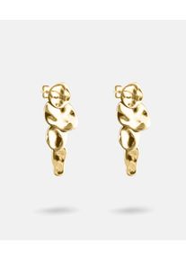 Paar Ohrstecker Liebeskind Berlin "Schmuck Geschenk Edelstahl Ohrringe Organics", gelbgoldfarben, Ohrringe, Damen, Edelstahl, Paar Ohrstecker