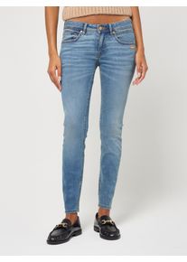 Skinny-fit-Jeans Gang "94FAITH CROPPED", Damen, Gr. 33, N-Gr, blau (soft dirt wash), Denim/Jeans, Obermaterial: 90% Baumwolle, 8% Polyester, 2% Elasthan, skinny fit kn&ouml;chelfrei, Jeans Skinny-fit-Jeans, mit verk&uuml;rzter Beinl&auml;nge