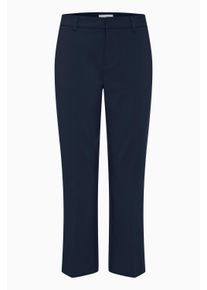 Stoffhose Pulz Jeans "Damen Casual Hose PZBINDY", Damen, Gr. 38, N-Gr, gr&uuml;n (schwarz sapphire), Obermaterial: 53% Baumwolle CO. 44% Polyester PES. 3% Elasthan EL., Hosen Stoffhose