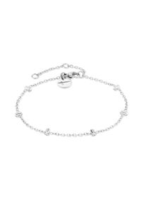 1100000002199 Tamaris "Tiny Tubes", silber (edelstahlfarben, kristallwei&szlig;, kristallwei&szlig;), Armb&auml;nder, Damen, 21cm, Edelstahl, 1100000002199, mit Glasstein