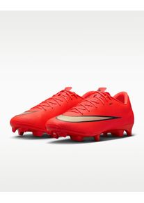 Fu&szlig;ballschuh Nike "Mercurial Vapor 17 Academy", Herren, Gr. 44,5, rot (bright crimson, blur), Synthetik, Schuhe Fu&szlig;ballschuh, Au&szlig;ensohle f&uuml;r Rasen und Kunstrasen, speziell f&uuml;r feste B&ouml;den