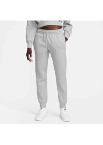 Sporthose Nike Sportswear "W NSW PHNX FLC MR PANT STD", Damen, Gr. XXL, N-Gr, grau (dk grau heat), Obermaterial: 80% Baumwolle, 20% Polyester, Hosen Sporthose, mit angerautem Fleece, mittelschweres Material, schmale Passform