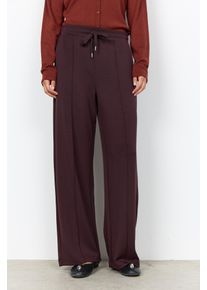 Schlupfhose soyaconcept "SC-BANU 265", Damen, Gr. XXL, N-Gr, braun (chocolate plum), Jersey, Obermaterial: 48% Modal, 48% Polyester, 4% Elasthan, unifarben, lang, Hosen Schlupfhose, Viskosemischung
