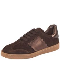 JOOP! Sneaker JOOP "velluto onda isa sneaker xt7", Damen, Gr. 42, schwarzbraun, Rindsleder, Schuhe Sneaker, Freizeitschuh, Halbschuh, Schn&uuml;rer mit weicher Lederinnensohle