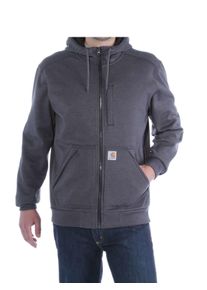 Funktions-Kapuzensweatjacke Carhartt "Sweat", Herren, Gr. L, grau, Obermaterial: 65% Polyester PES. 27% Baumwolle CO. 8% Polyurethan PU., Sweatjacken Funktions-Kapuzensweatjacke