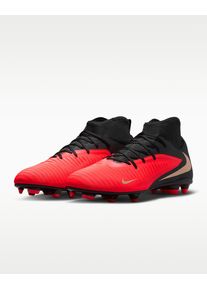 Fu&szlig;ballschuh Nike "Phantom 6 High Club", Herren, Gr. 44,5, rot (bright crimson, blur, schwarz), Synthetik, Textil, Schuhe Fu&szlig;ballschuh, Au&szlig;ensohle f&uuml;r Rasen & Kunstrasen und feste B&ouml;den
