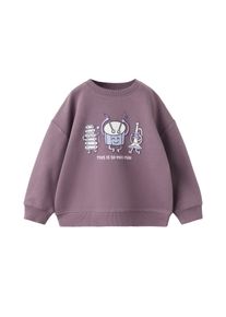 Mango Kids Bluză de molton 'ATICKET' Băieţi lila, Mărimea 92